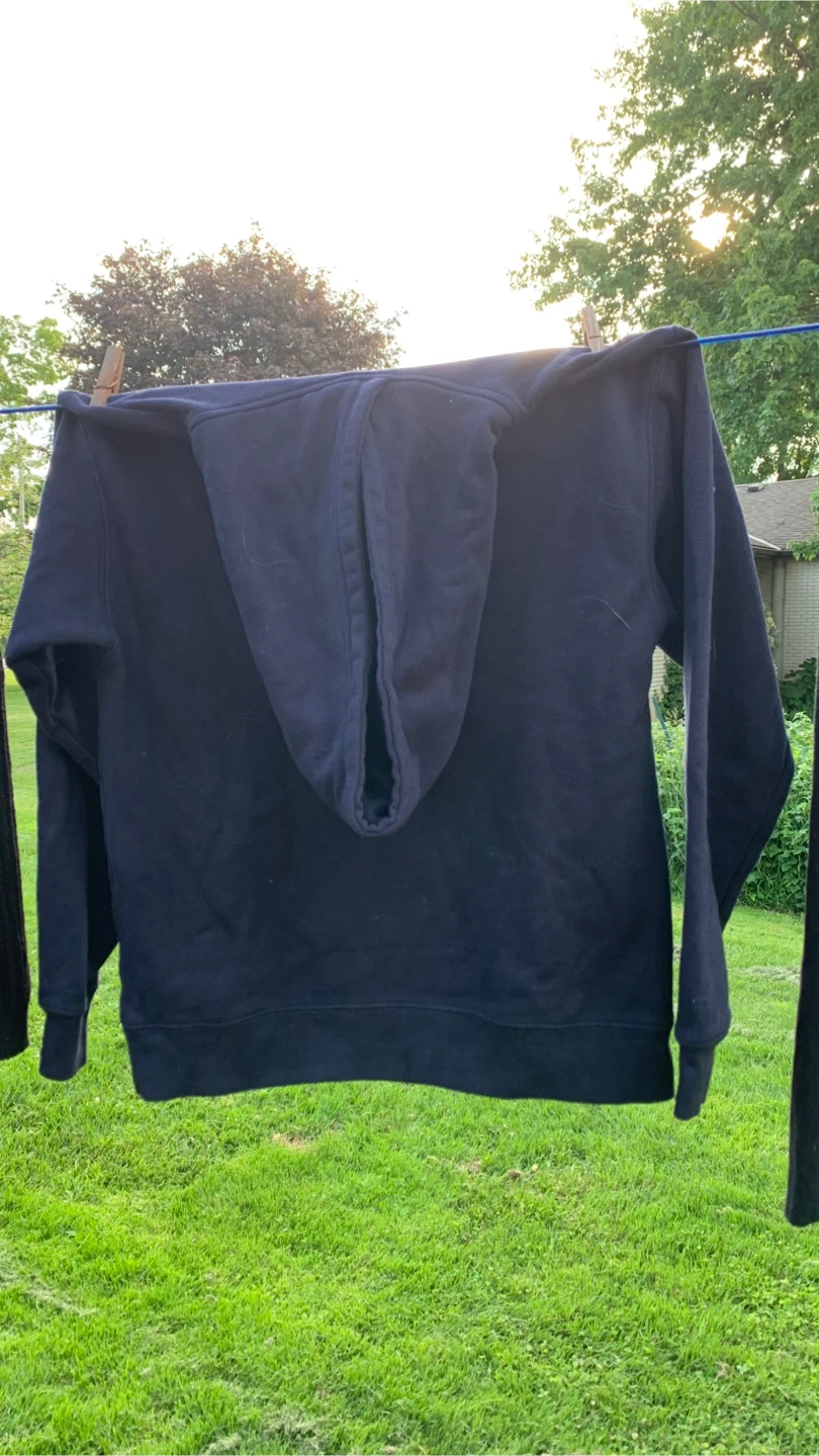 Ardene Navy Blue Hoodie ~ Size XS (a couple of small stains) - photo 2