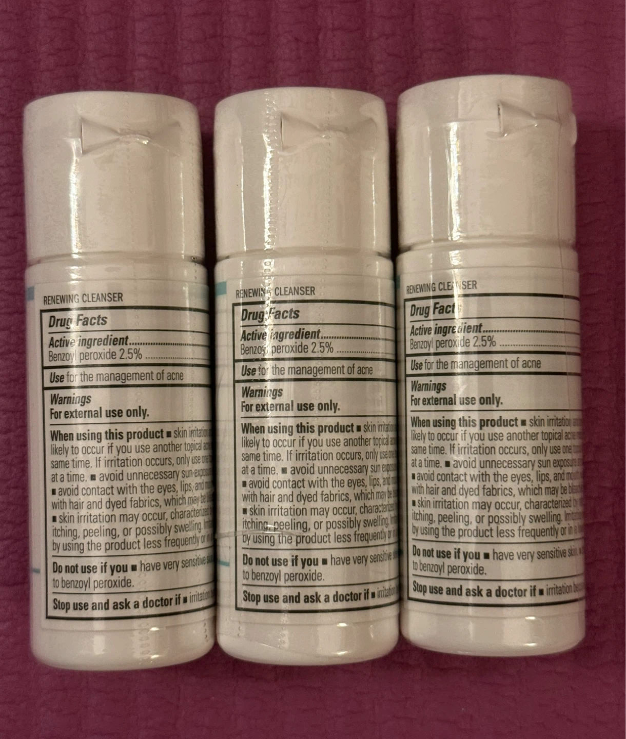 NEW✨Proactiv Renewing Cleanser 1 Fl. Oz. (30 ml) - Set of 3 - photo 2