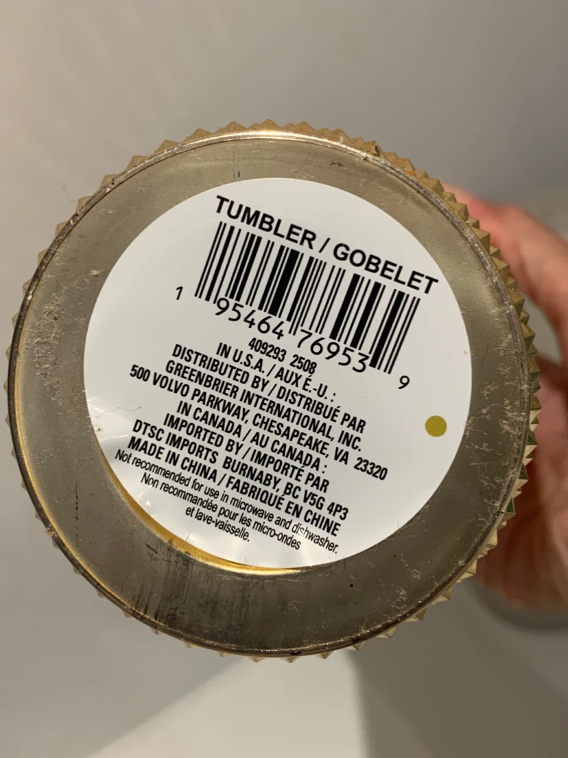 💛 New Greenbrier International gold studded tumbler 💛 - photo 2