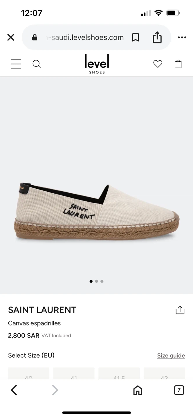 Saint Laurent Canvas Espadrilles - photo 2