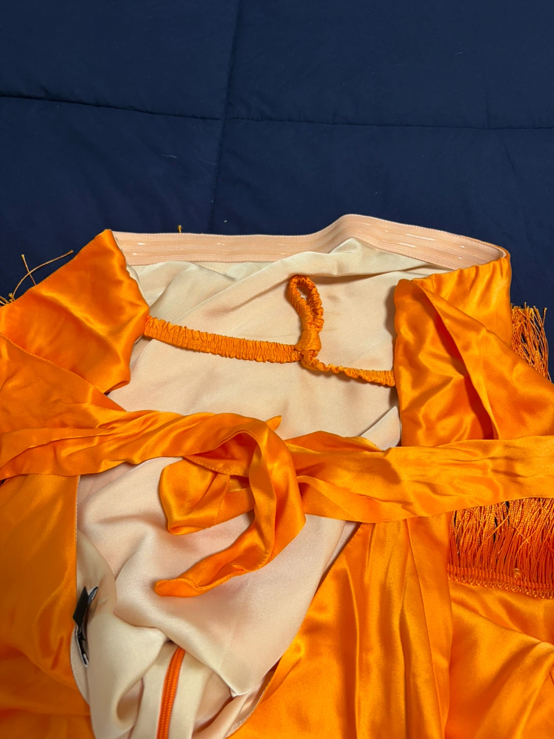 Delfi Collective Orange Fringe Maxi Dress - photo 4