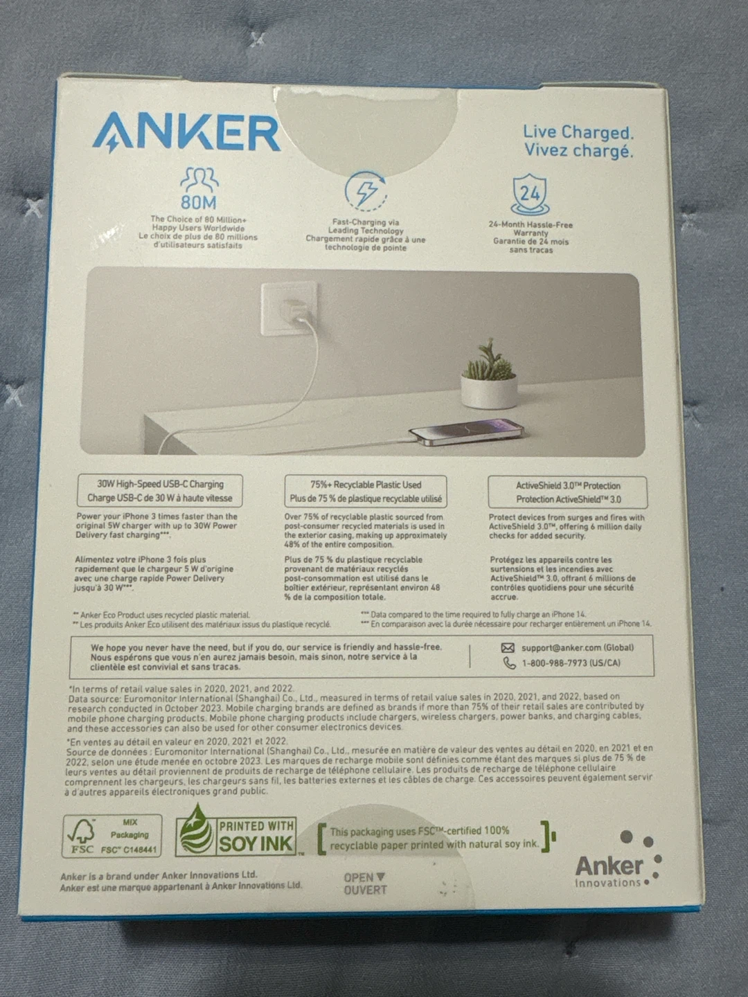 ANKER fast charger block - photo 2