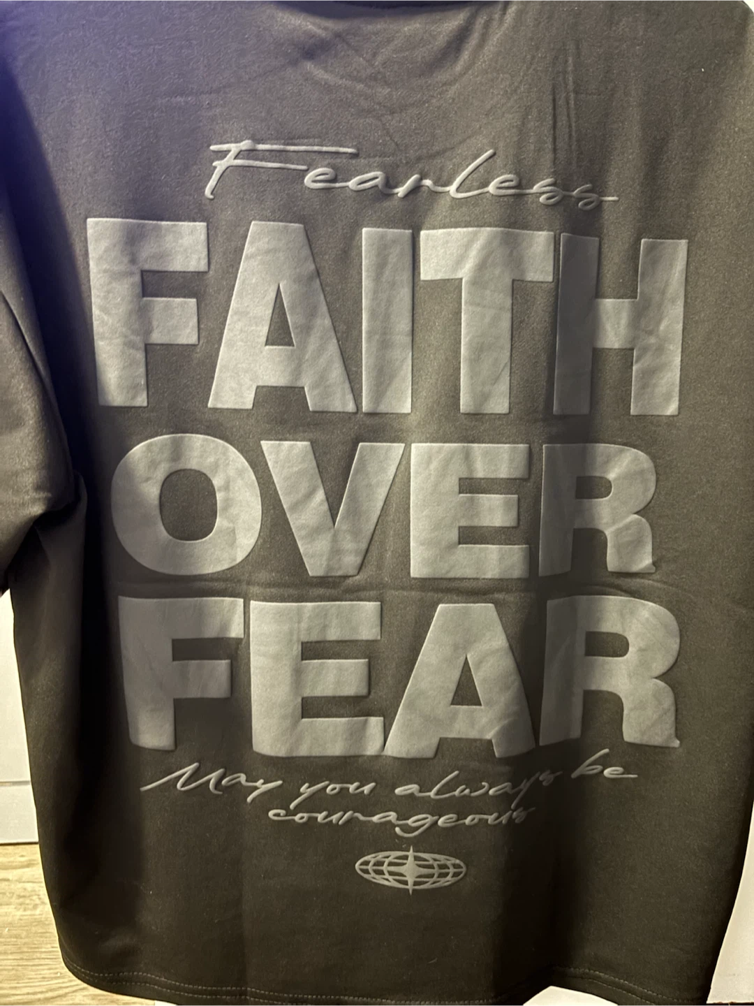 Black Faith Over Fear graphic t-shirt - photo 2