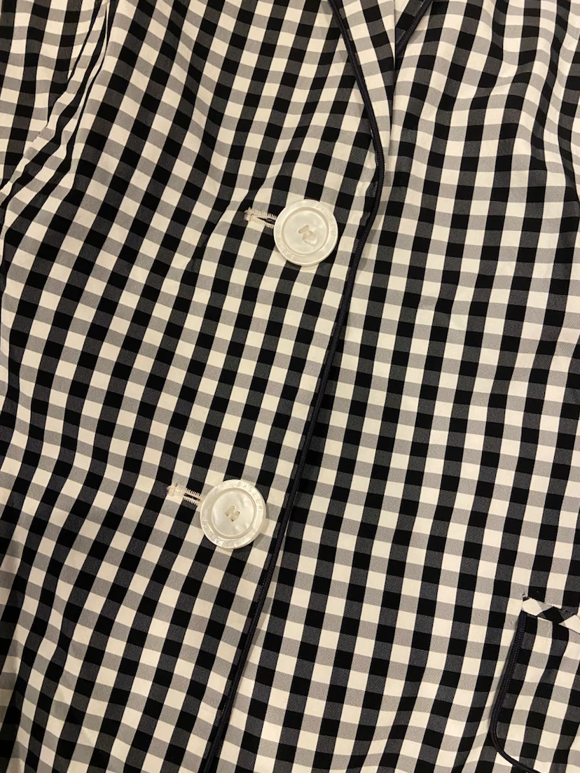 NEW w/ Defects*: Basler Gingham Blk & Wht Blazer Size 10 - photo 3