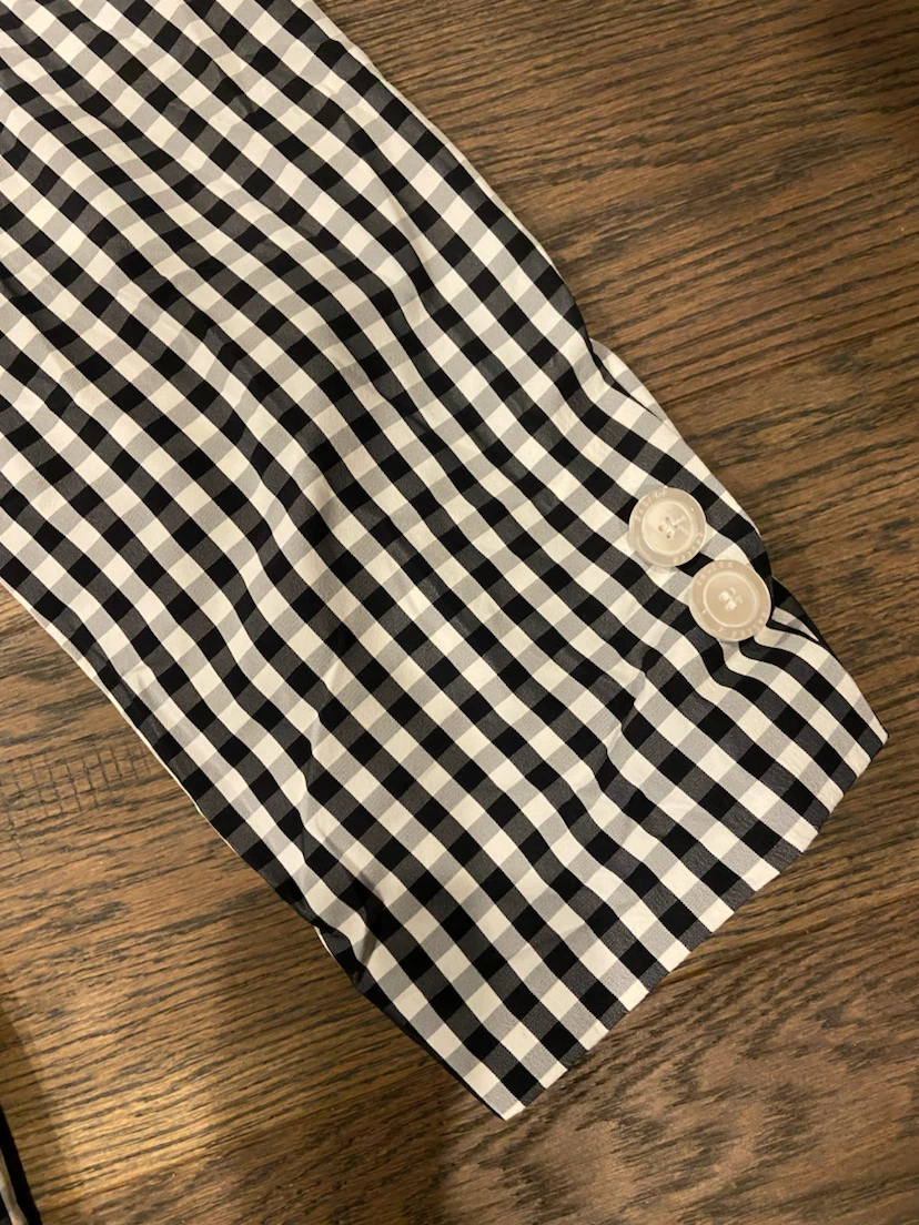 NEW w/ Defects*: Basler Gingham Blk & Wht Blazer Size 10 - photo 5
