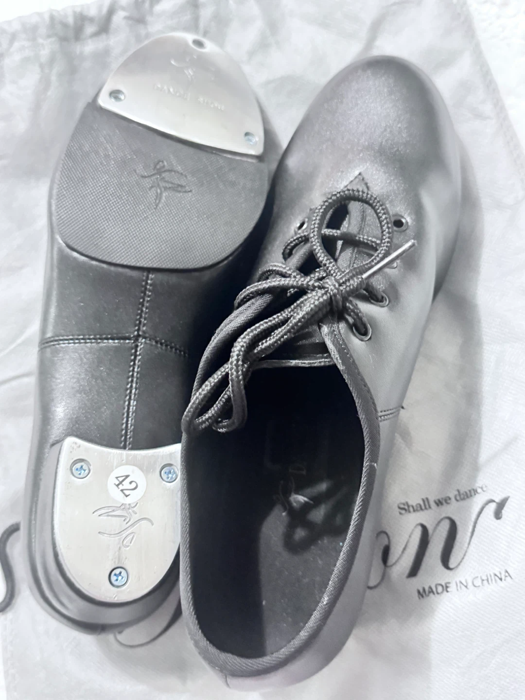 Dance Show Black Tap Shoes Size 42 - photo 3