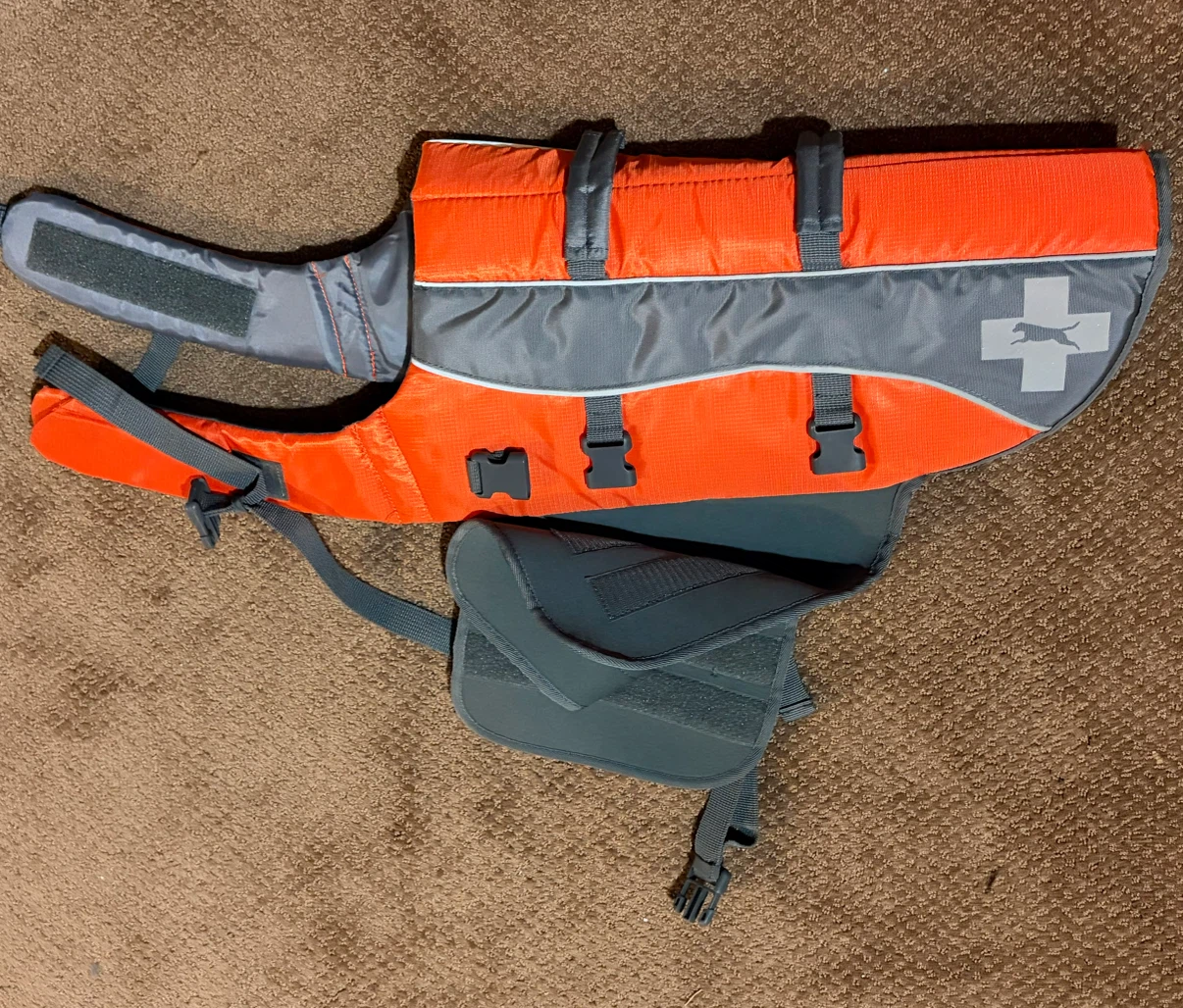 Orange Dog Life Vest Large