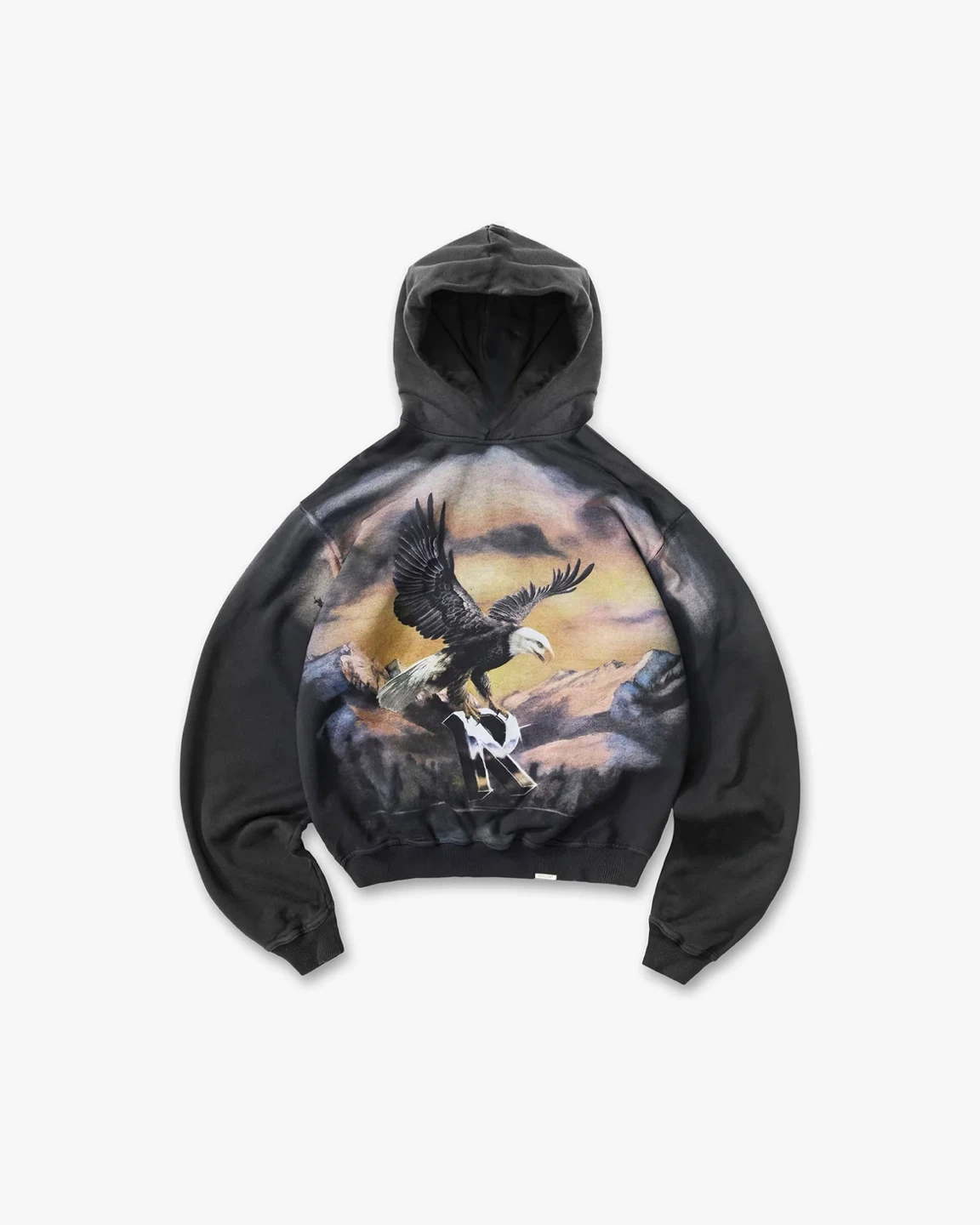 Represent Chrome Flight Hoodie Black