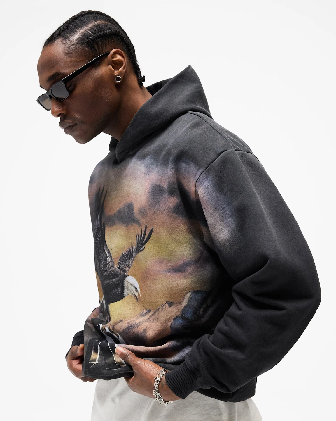 Represent Chrome Flight Hoodie Black - photo 2