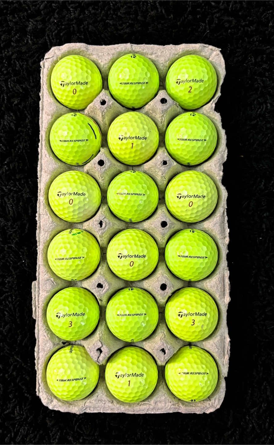 18 Taylormade Tour Response Yellow Golf Balls - photo 2