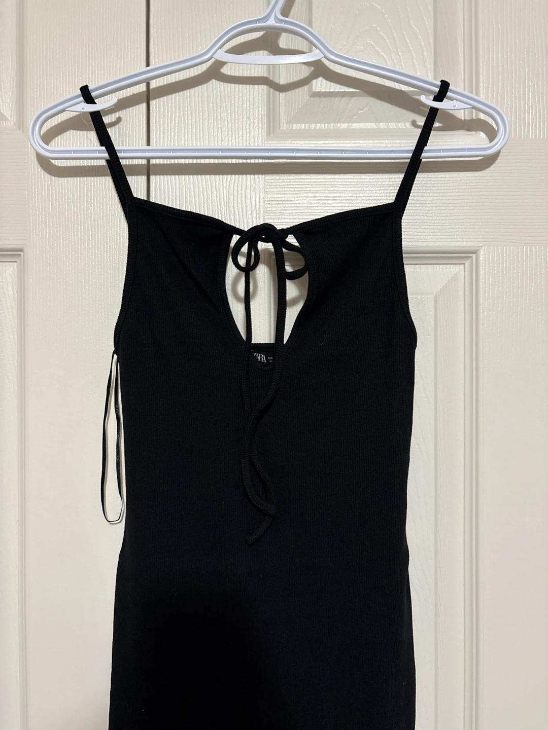 Zara Black Ribbed Knit Dress - photo 2
