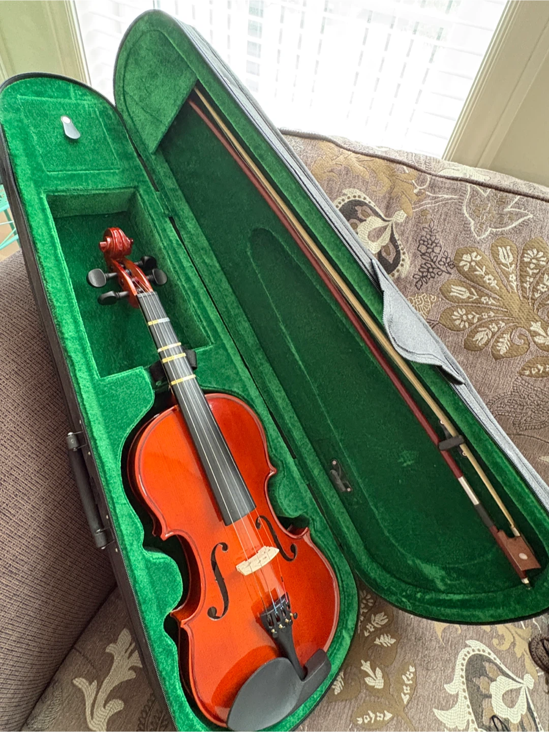 Student Standard Violin with Case and Bow - photo 2
