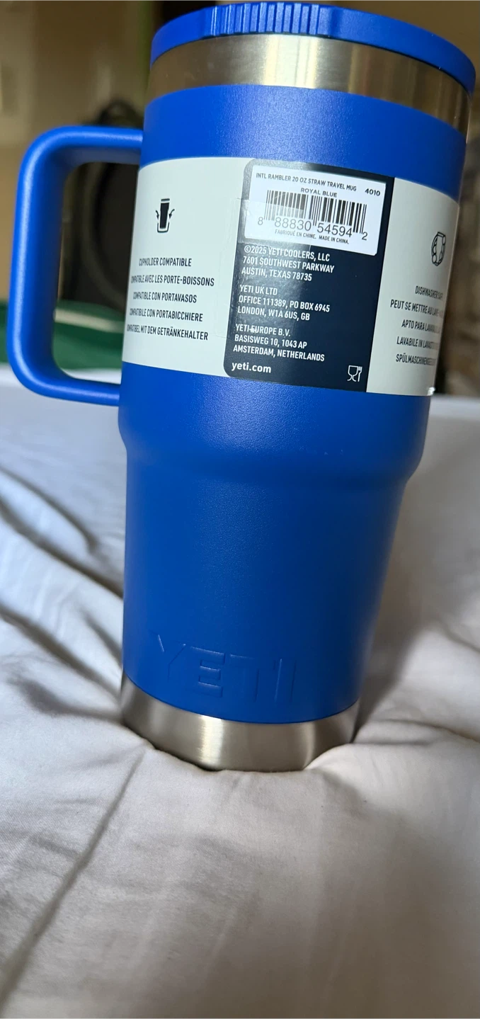 Yeti Rambler 20 oz Travel Mug - Royal Blue - BNWT - photo 3