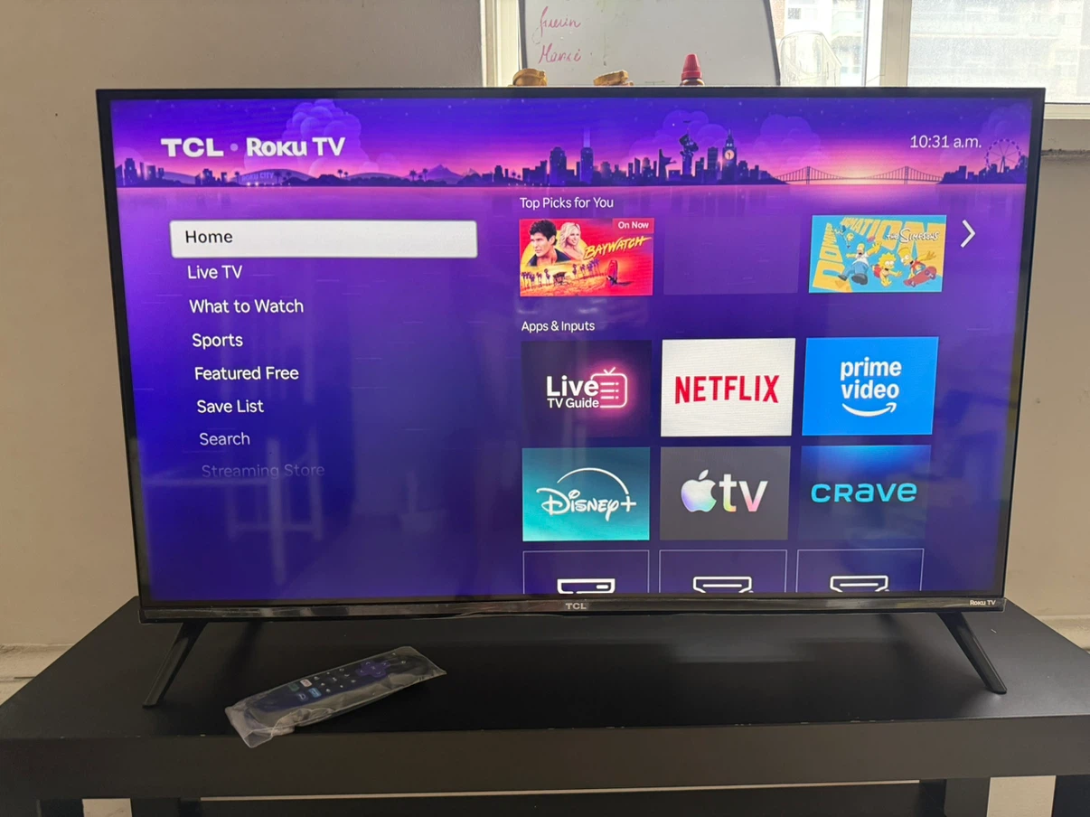 32” inches TCL Roku Smart TV with Remote