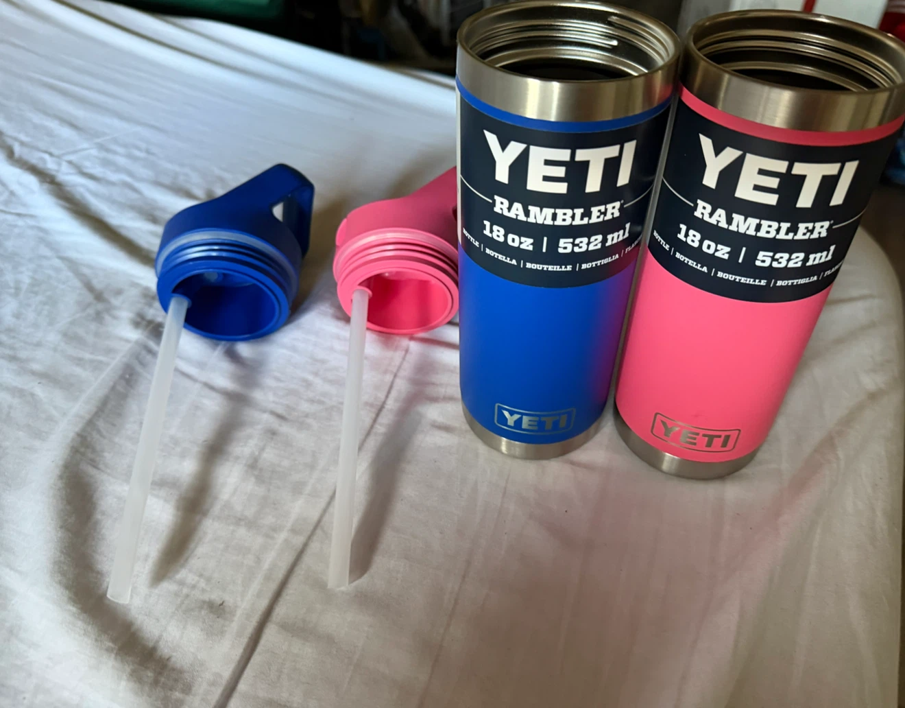 YETI Rambler 18 oz Water Bottles - Blue & Pink - BNWT - photo 5