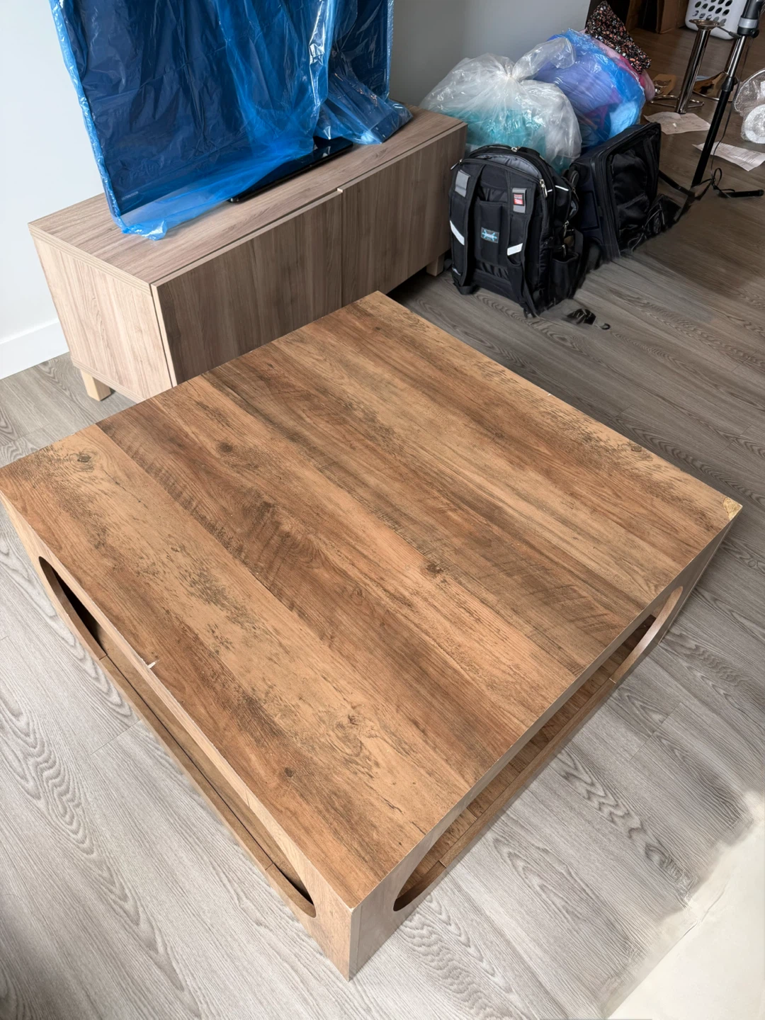 Modern Square Wood Coffee Table