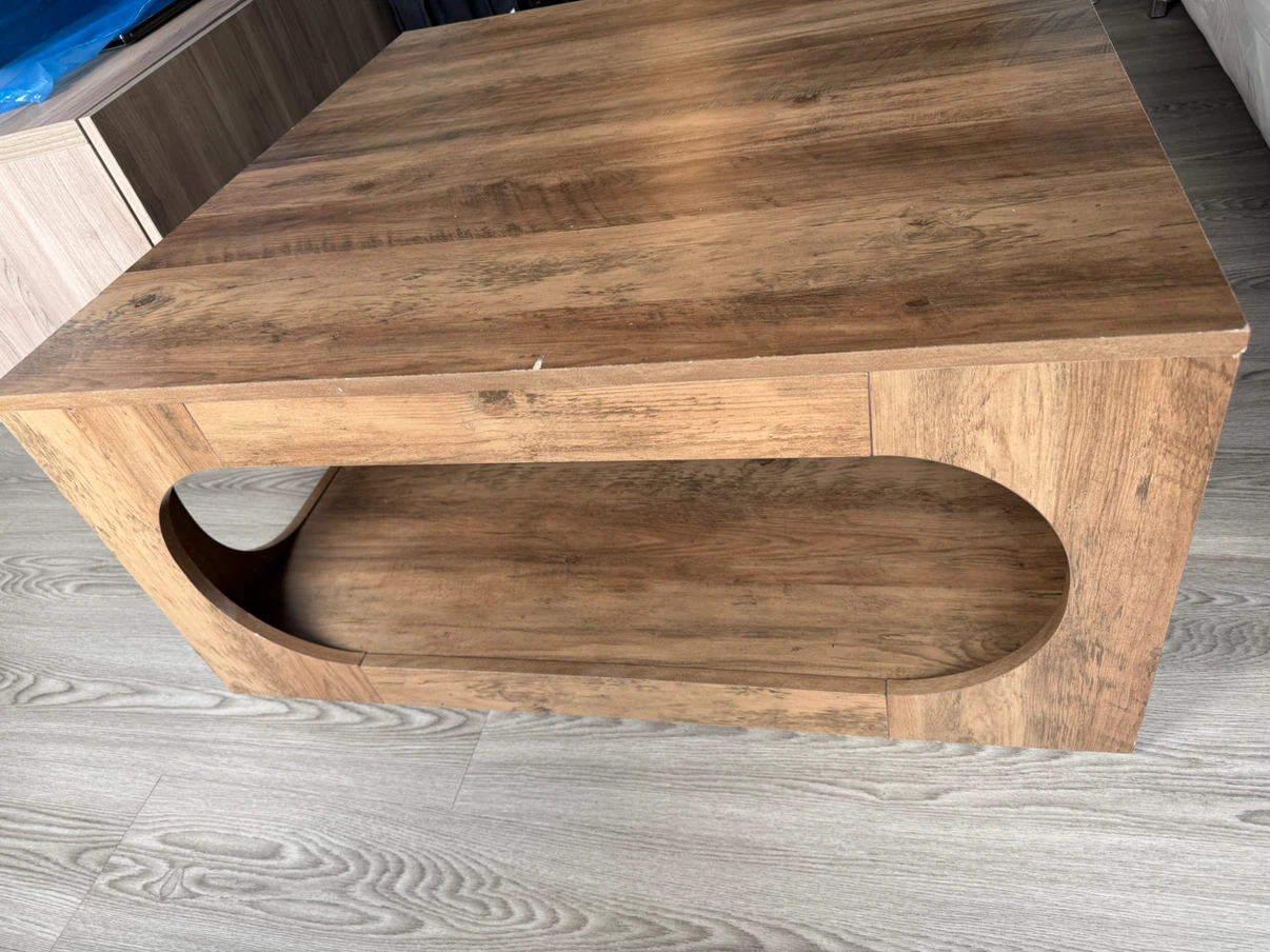 Modern Square Wood Coffee Table - photo 2