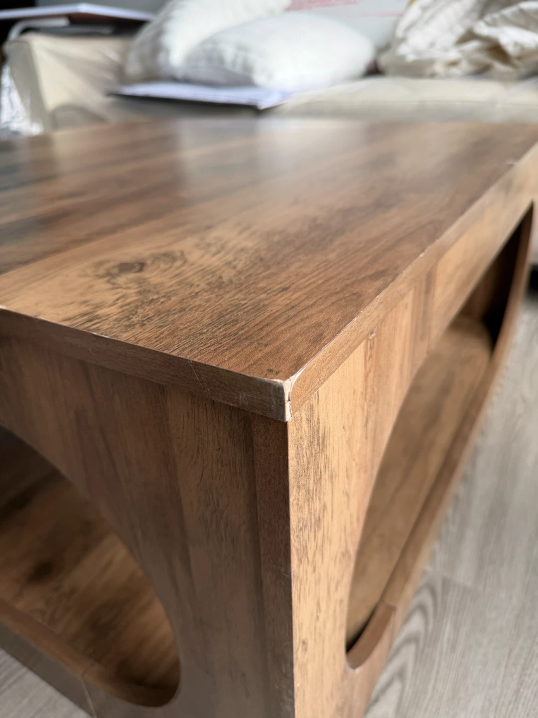 Modern Square Wood Coffee Table - photo 4