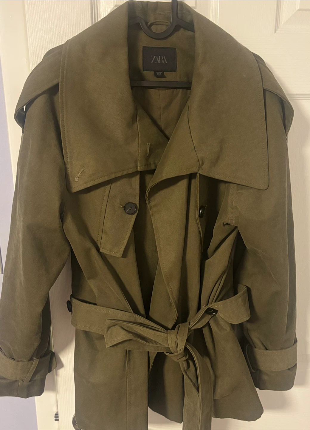 Zara Green Trench Coat