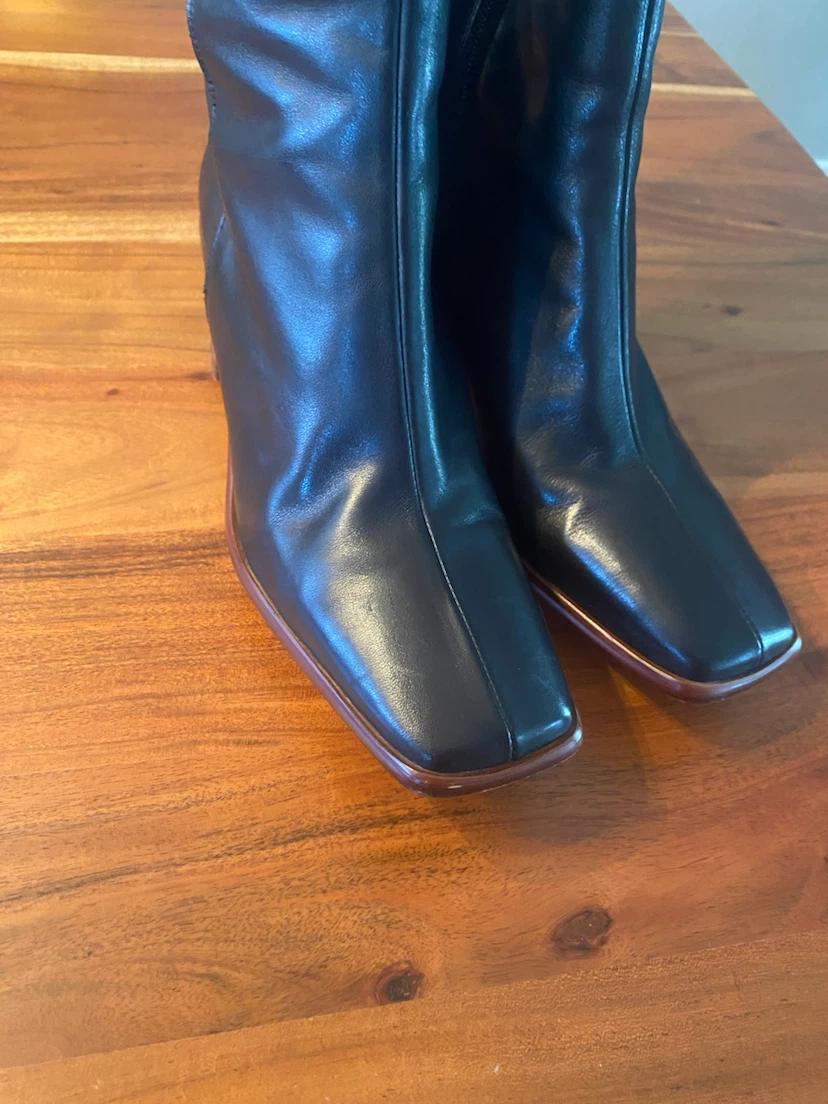 ALOHAS Black East  Knee-High Boots size 38 7 7.5 - photo 3