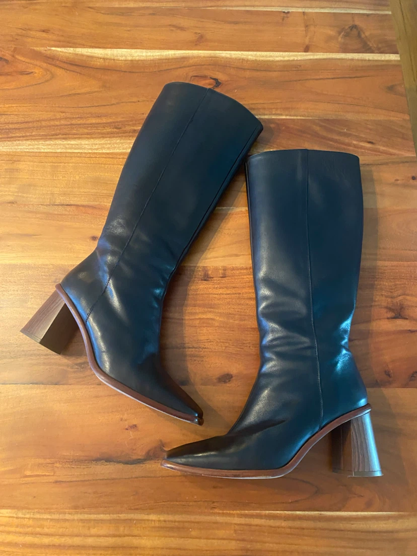 ALOHAS Black East  Knee-High Boots size 38 7 7.5 - photo 5