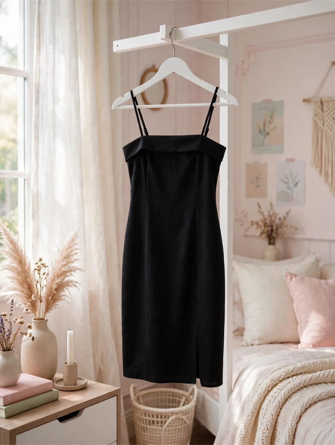 Black Spaghetti Strap Dress