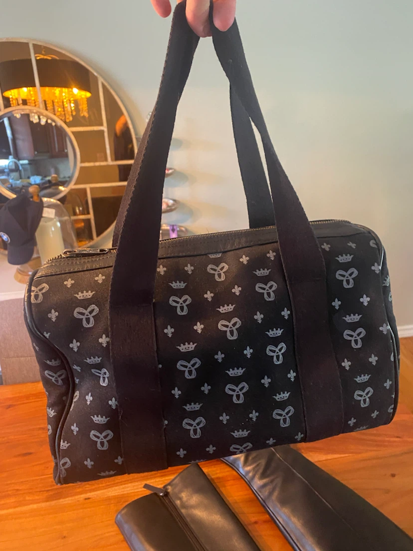 TNA Small  Duffle Bag with Crown and Bow Print