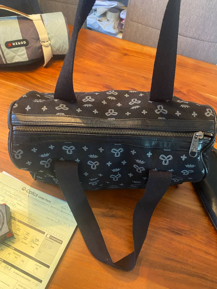 TNA Small  Duffle Bag with Crown and Bow Print - photo 5