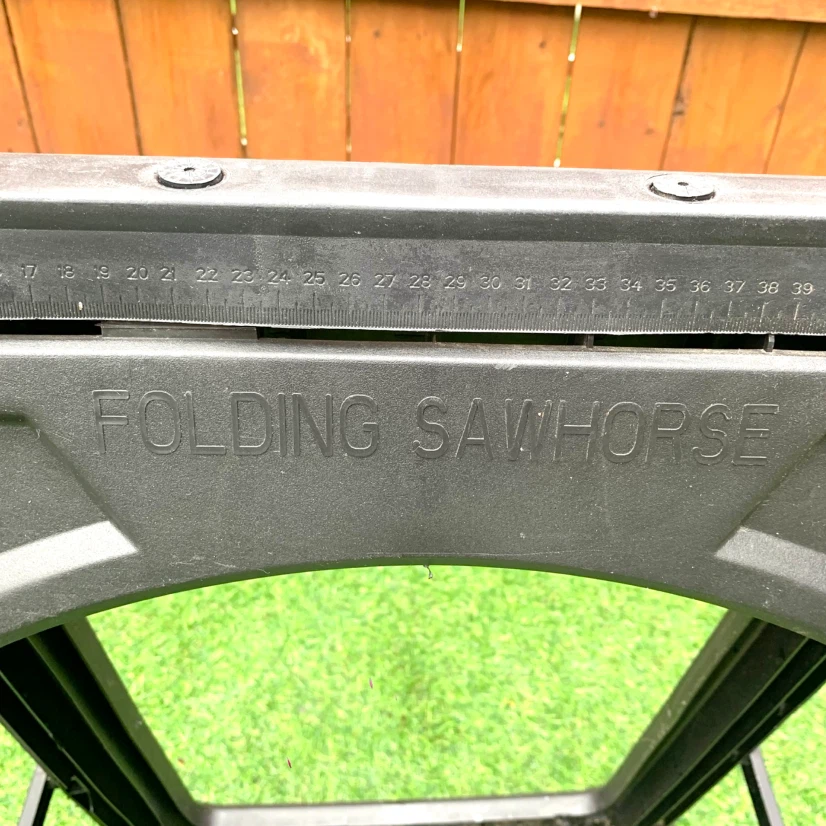 Folding Sawhorse Heavy Duty Work Stand Tools DIY 250 lb Capacity - photo 3