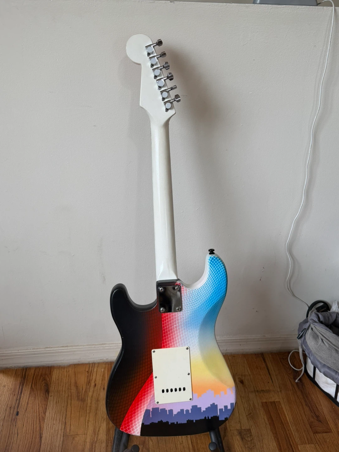 Electric Guitar Godzilla Custom Design + Gig Bag & Strap - photo 3