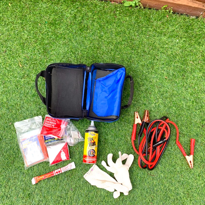 Booster Cables Car Emergency Roadside Kit First Aid Safety Kit - photo 2