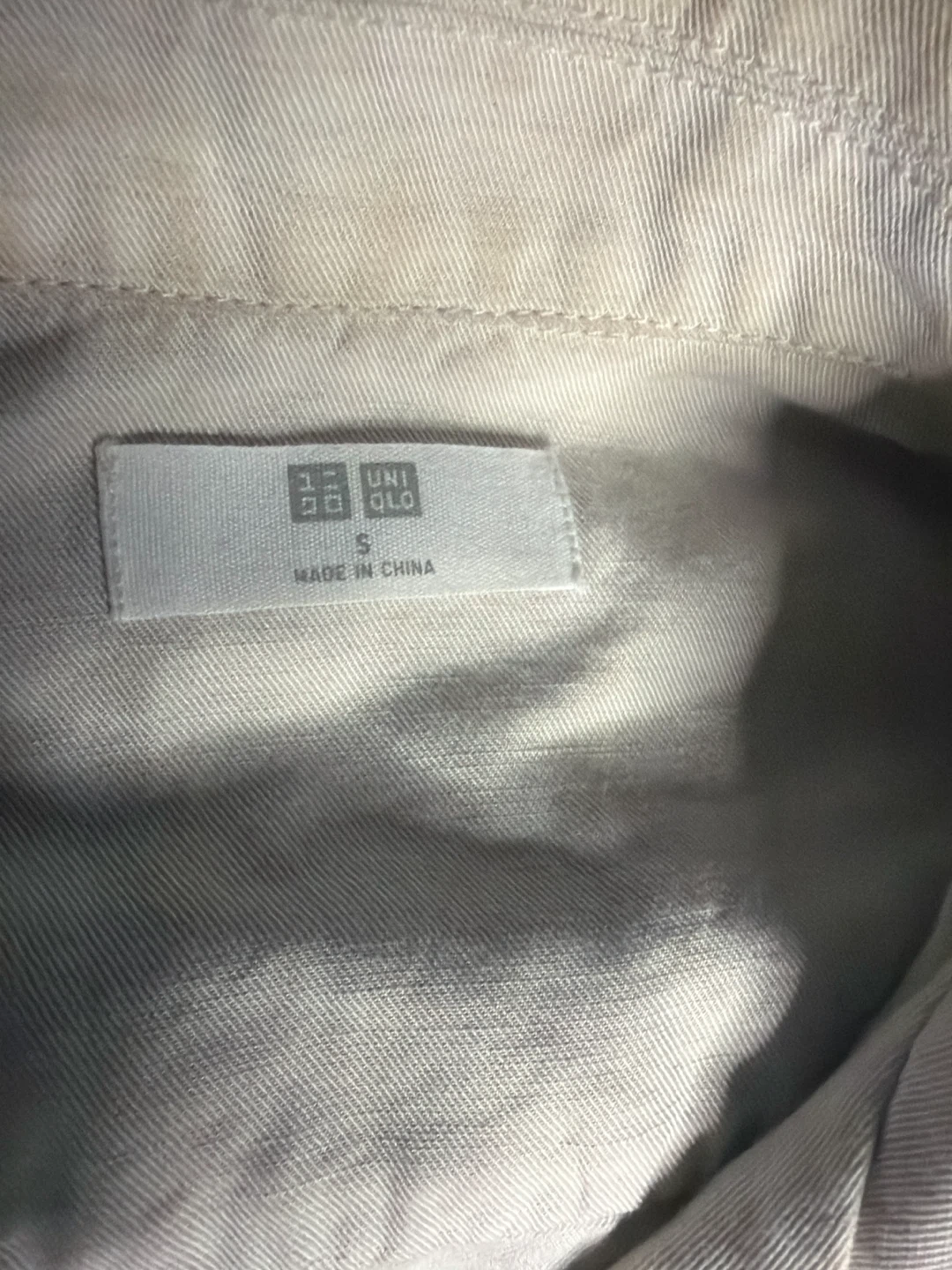Uniqlo Linen Blend Utility Jacket Beige Small - photo 2