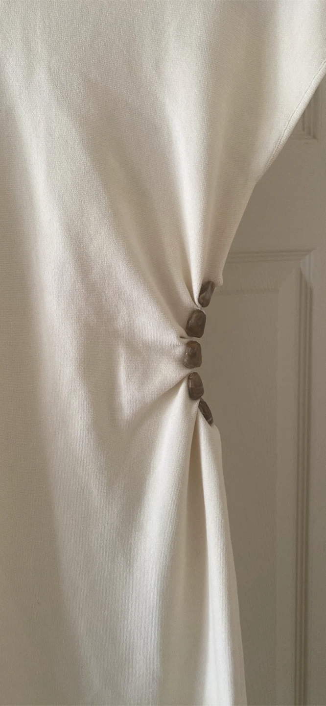 Zara Cream midi Dress small - photo 2