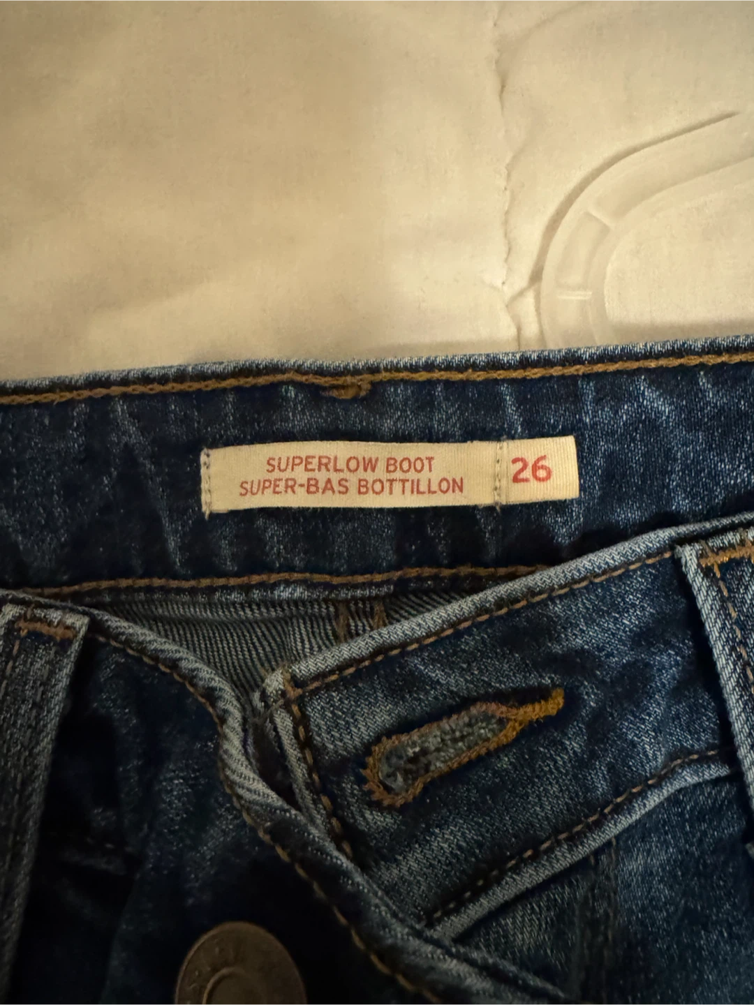 Levi's Superlow Boot Jeans - Size 26 - photo 2