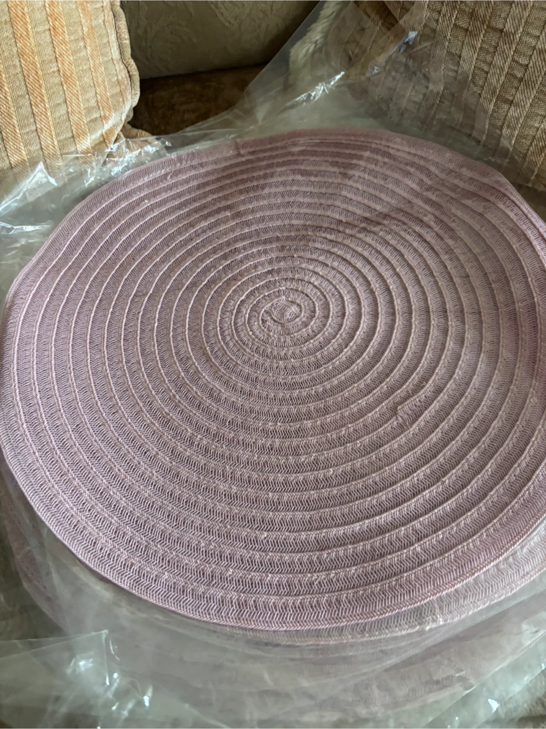 Round Woven Placemats (Set of 4)