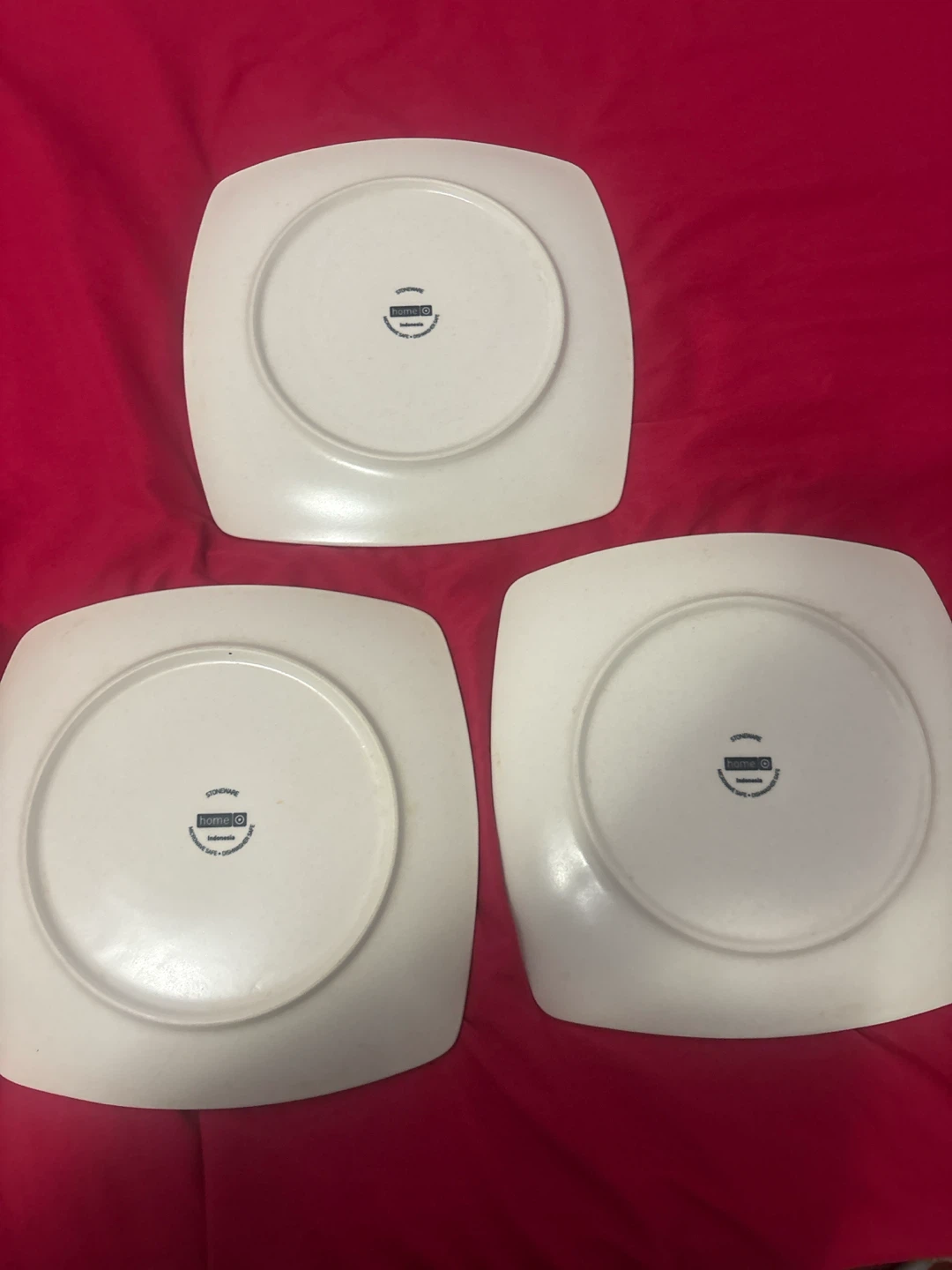 Set of 3 ceramic Square Plates - photo 2