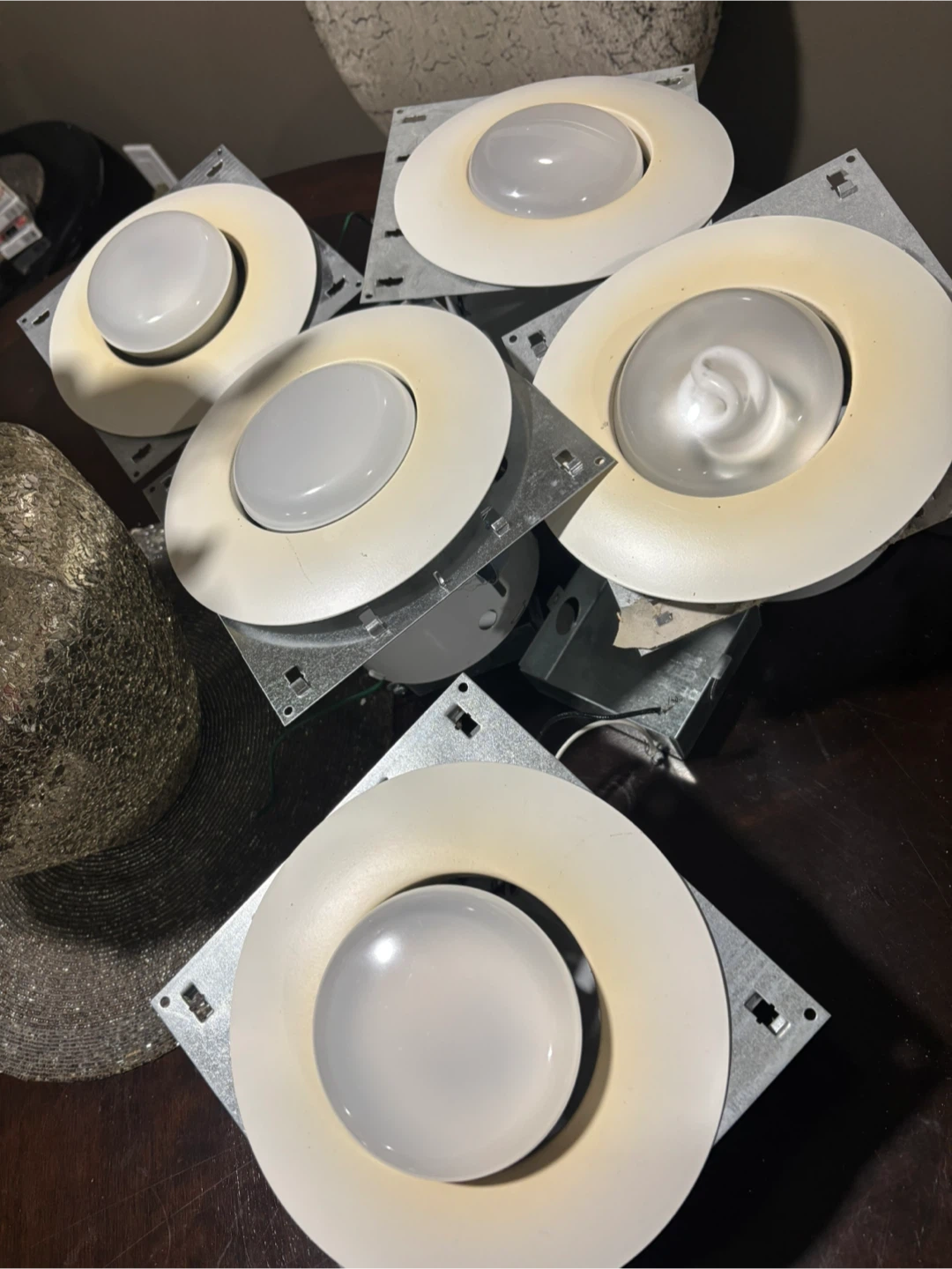 Recessed Ceiling Lights with Bulbs (Set of 5)