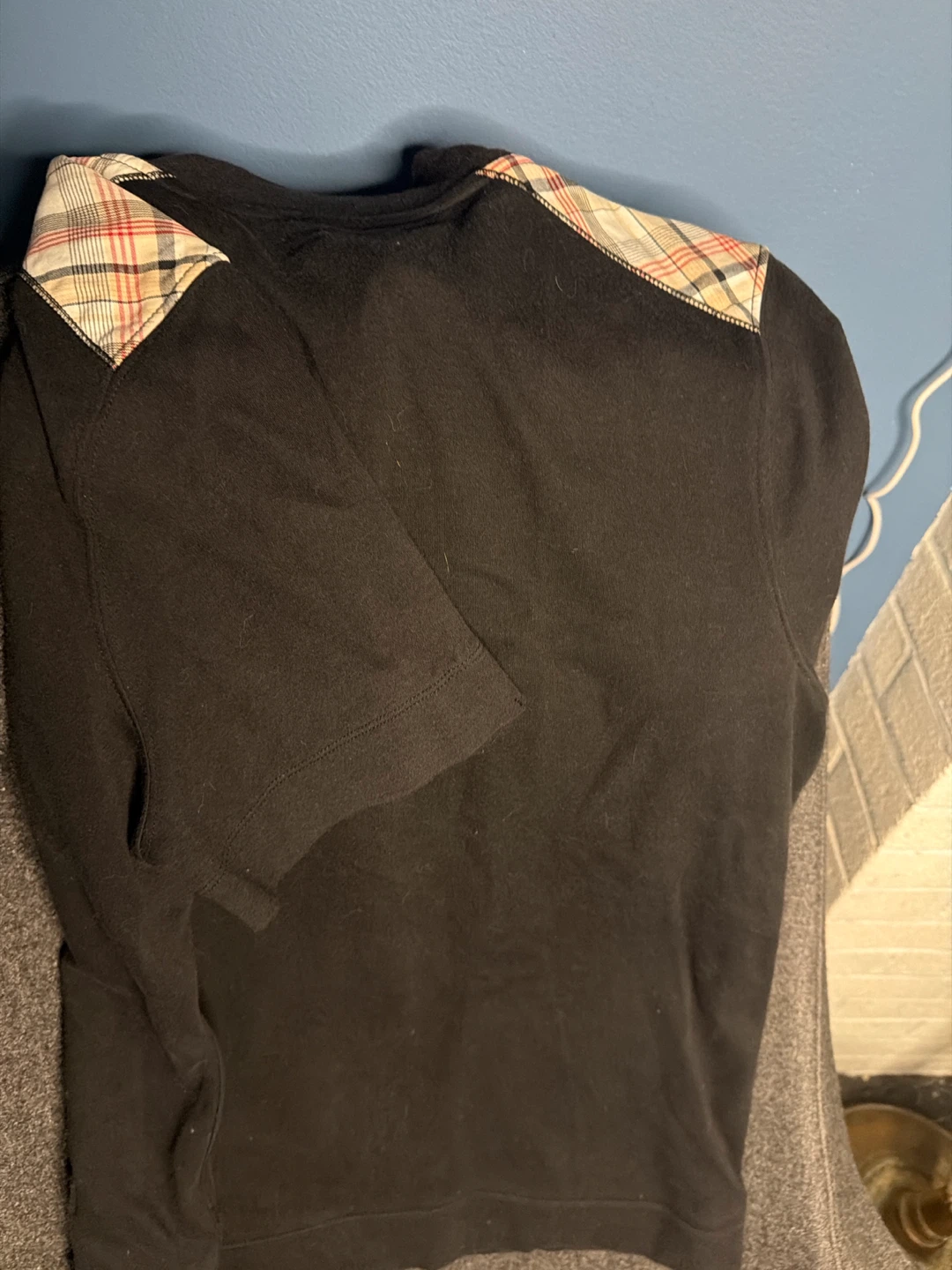 Liz Claiborne Black Zip Up Short Sleeve Top Large - photo 5