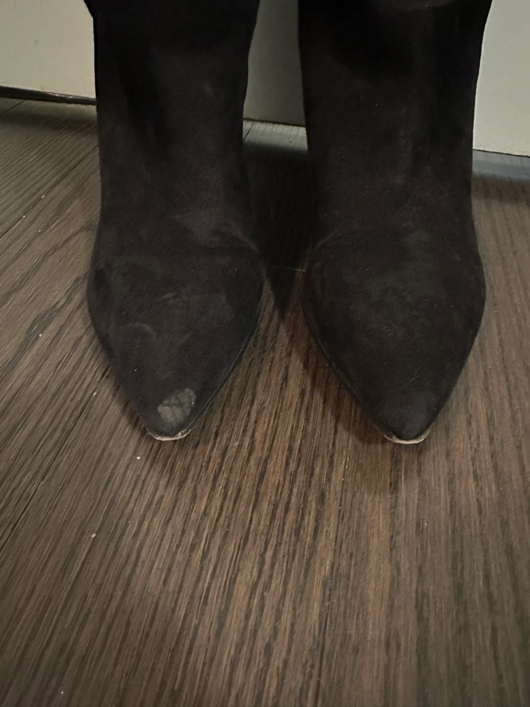 Prada Black Suede Knee-High Boots - photo 2