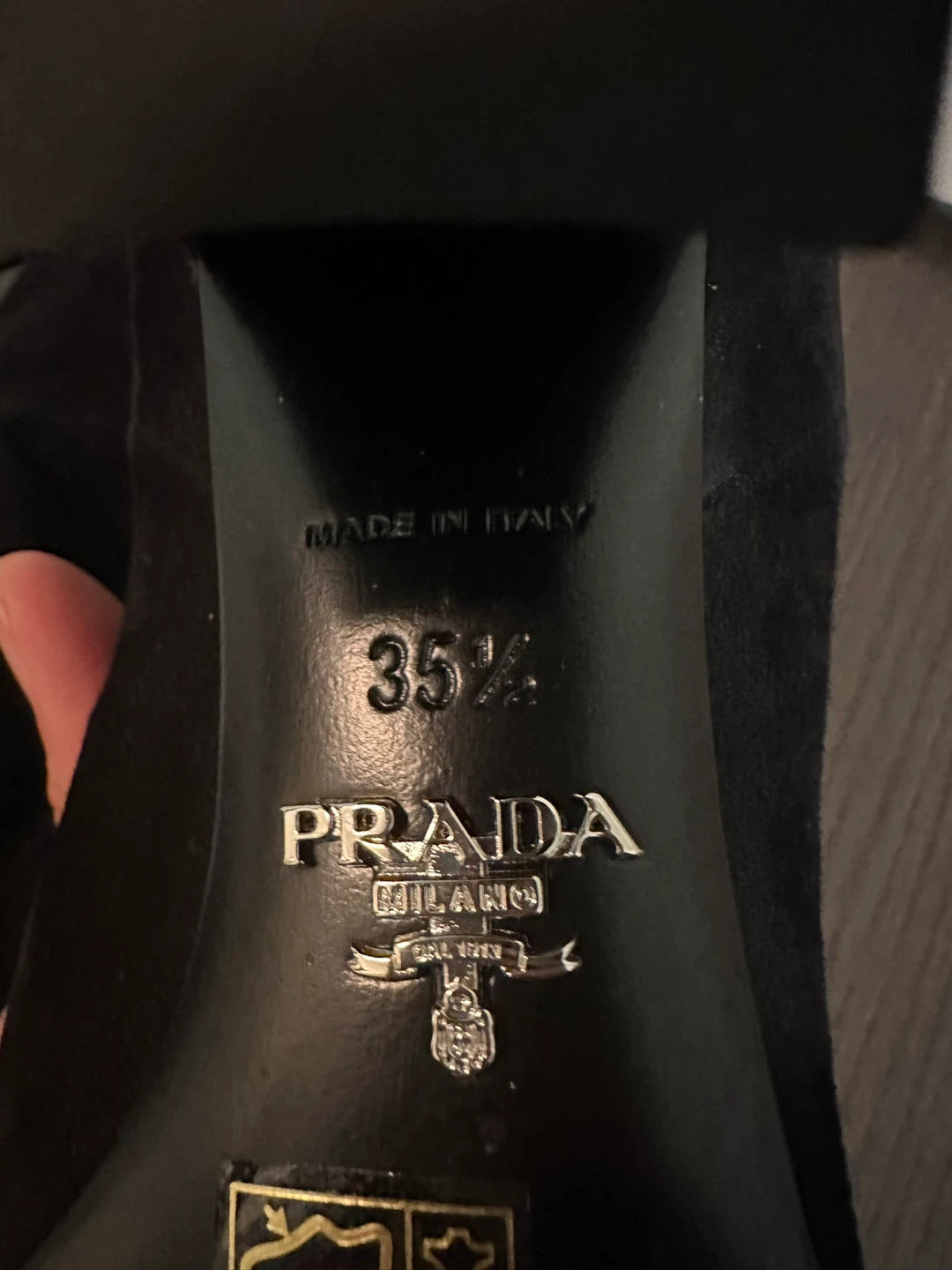 Prada Black Suede Knee-High Boots - photo 5