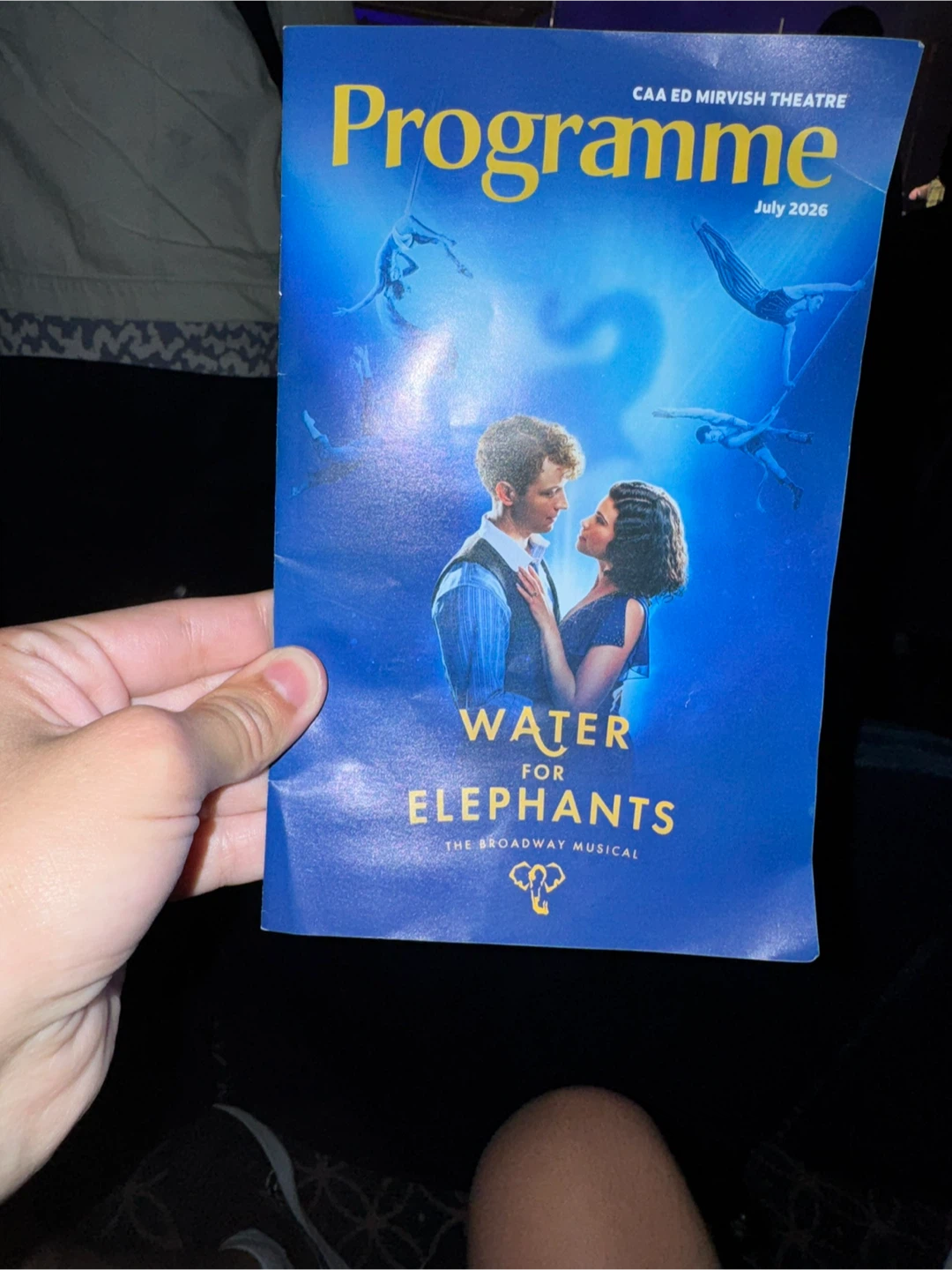 Water for Elephants The Broadway Musical Programme July 2026