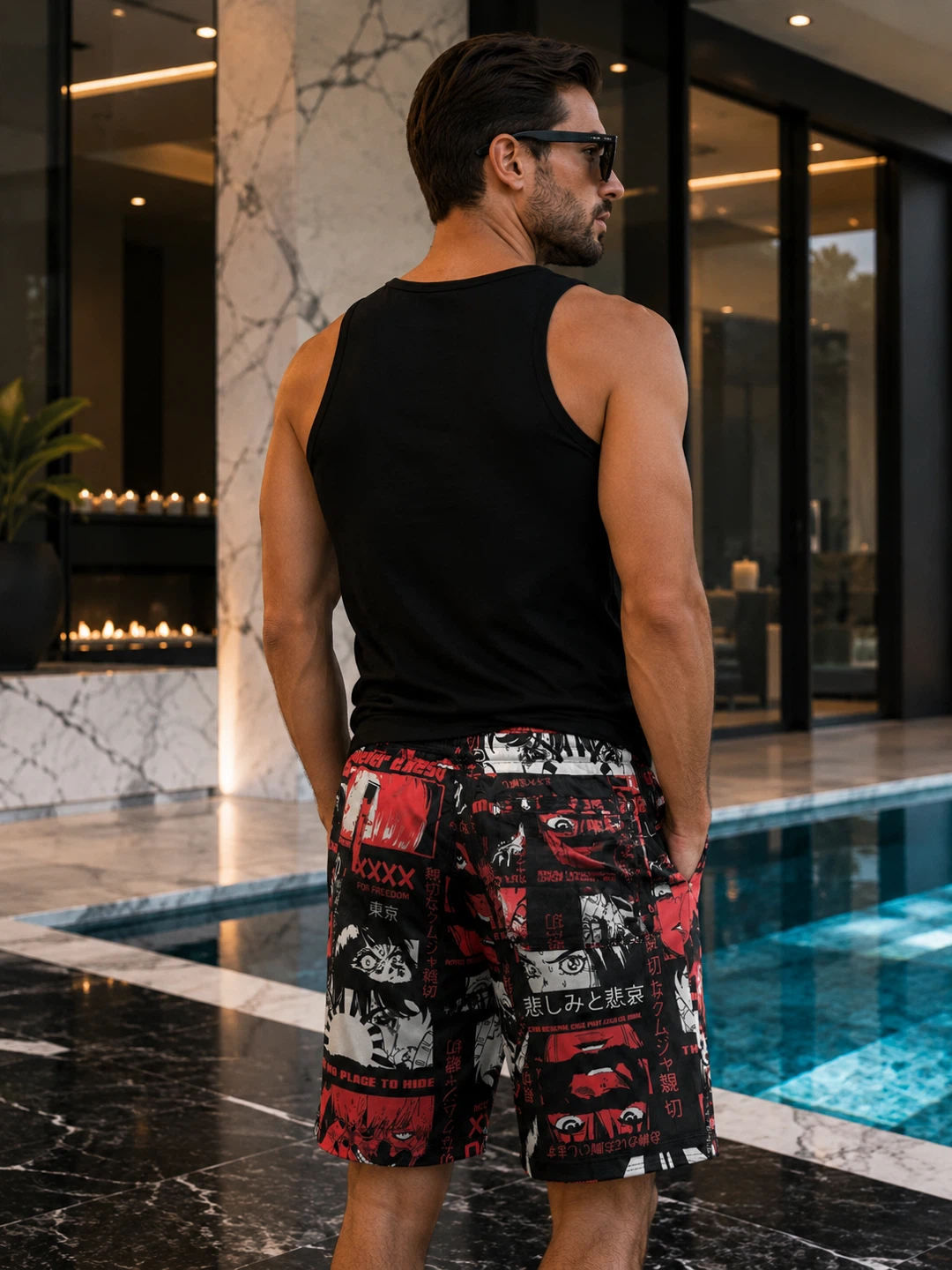 NEW Fresh Prints of Tokyo Men’s M Anime Manga Swim Shorts - photo 3
