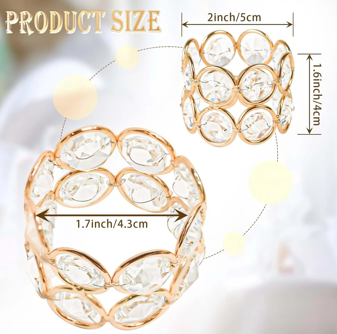 Crystal Napkin Rings