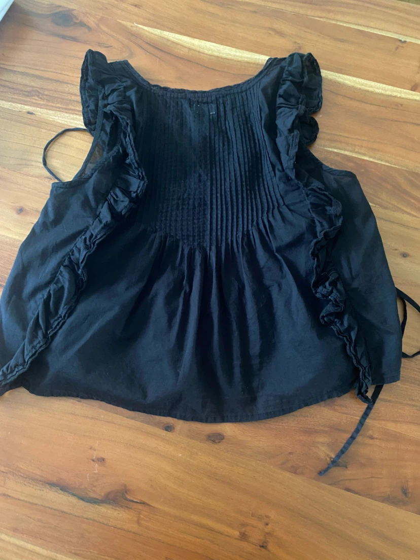 Aritzia Wilfred Black Ruffled Blouse - photo 3