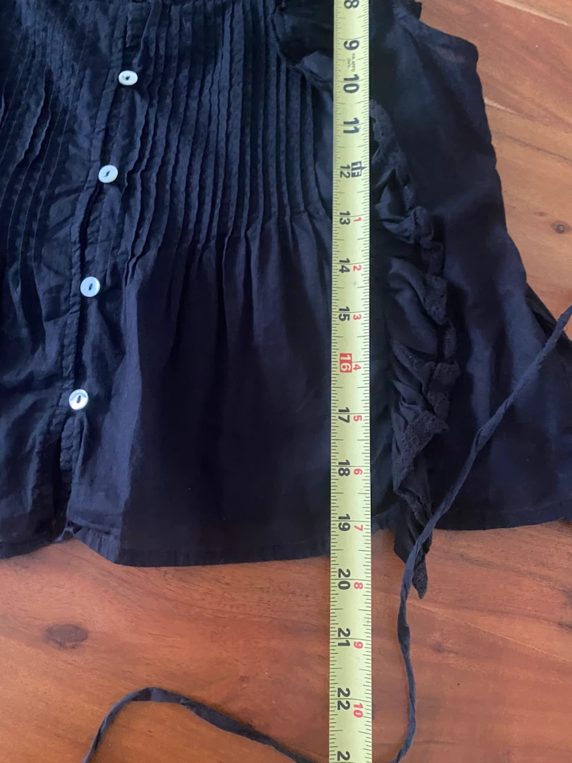 Aritzia Wilfred Black Ruffled Blouse - photo 5