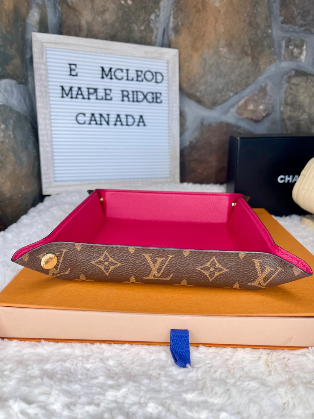Change Tray Monogram Canvas and Leather - photo 5