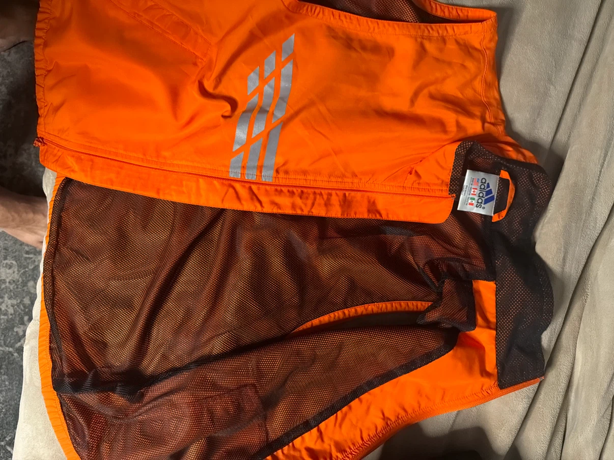 Adidas Orange Mesh Lined Vest Medium - photo 4