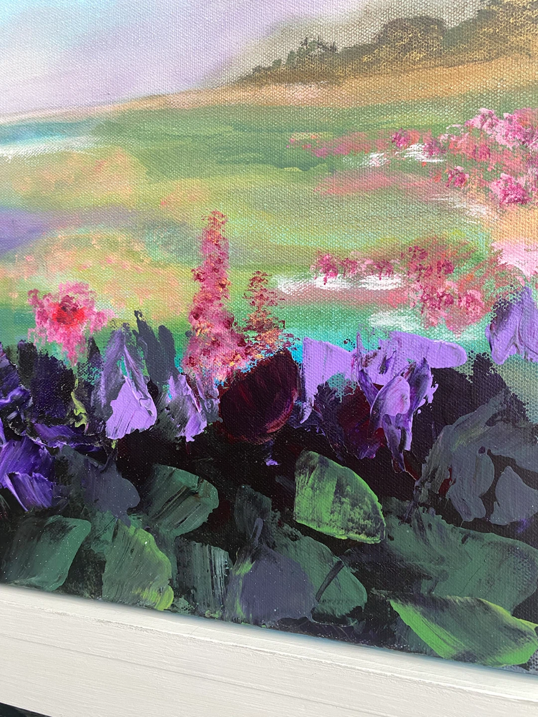 Original painting landscape floral - photo 5