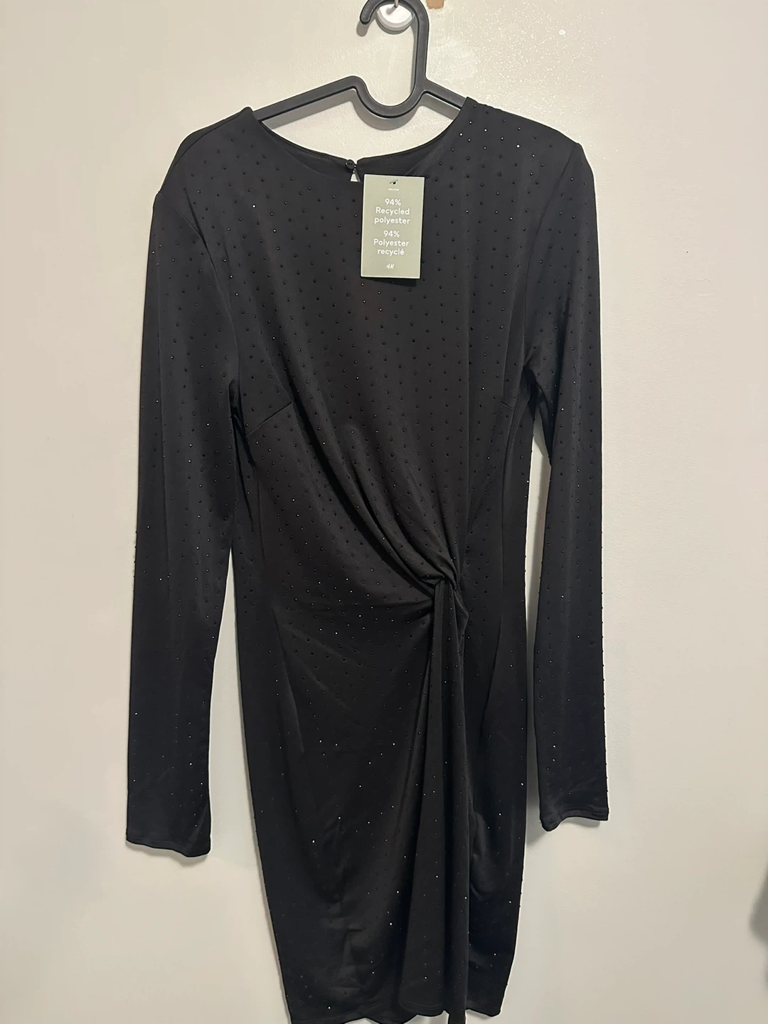 H&M Black Rhinestone Detail Dress