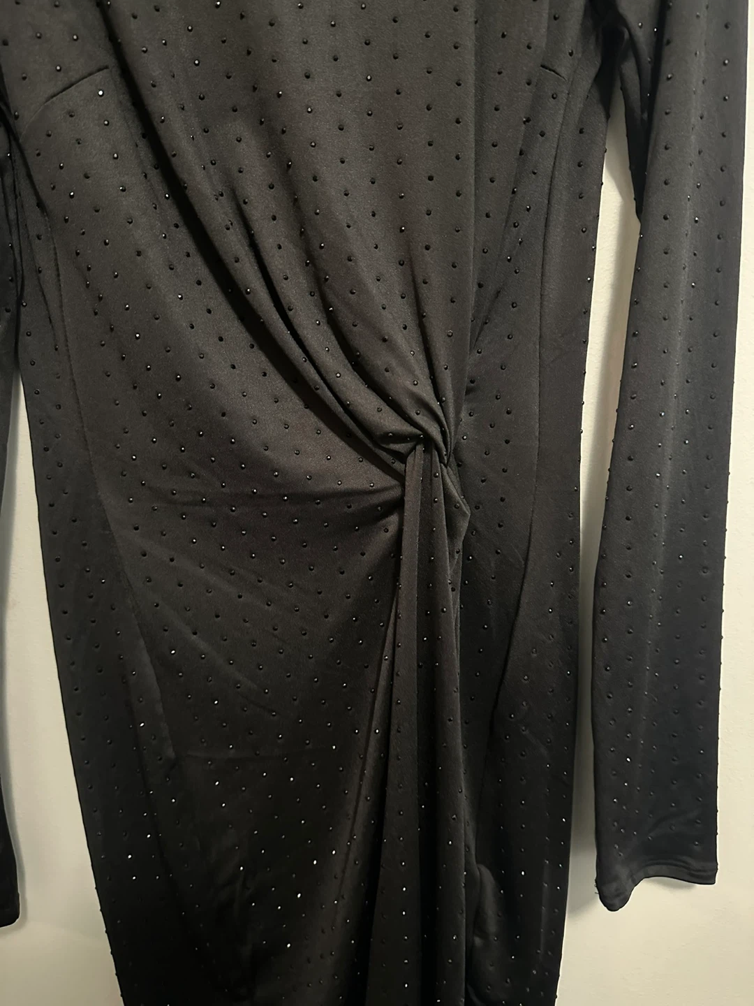 H&M Black Rhinestone Detail Dress - photo 2